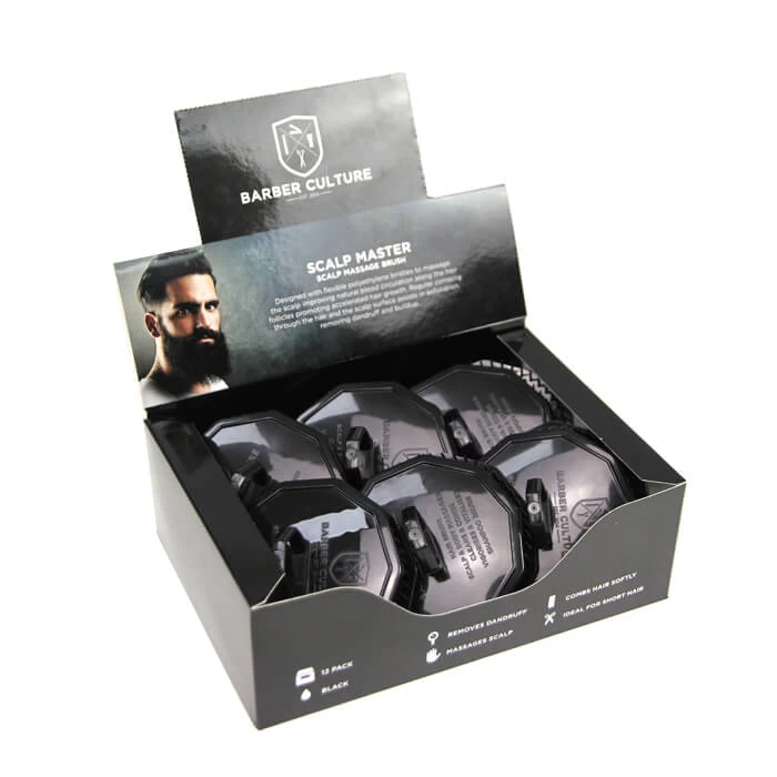 Barber Culture Scalp Master Brush Black 12Pk 1 Barber Culture Scalp Master Brush Black 12Pk