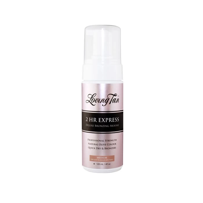 Loving Tan 2 Hr Express Self Tanning Mousse Medium 120ml 1 Loving Tan 2 Hr Express Self Tanning Mousse Medium 120ml