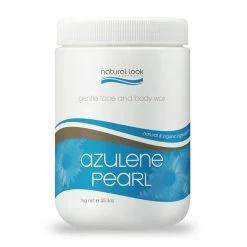 Natural Look Strip Wax Tub Gentle Face & Body Azulene Pearl 1Kg