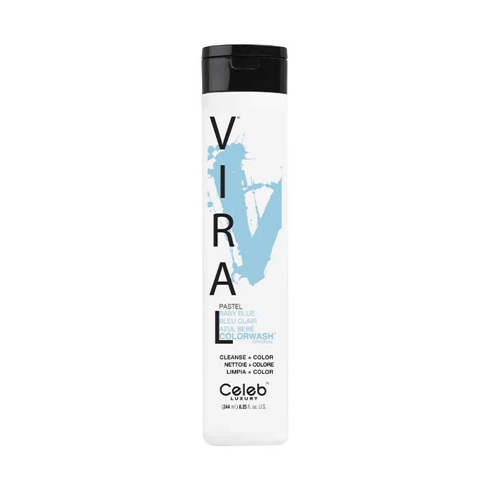 Celeb Luxury Viral Colourwash Original Pastel Baby Blue 244ml 1 Celeb Luxury Viral Colourwash Original Pastel Baby Blue 244ml