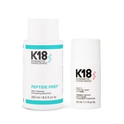 K18 Detox Shampoo 250ml + Leave-In Repair Mask 50ml Pack