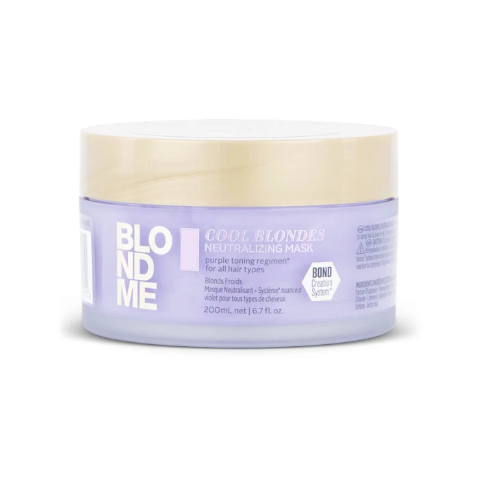 Schwarzkopf BLONDME Cool Blondes Neutralizing Mask 200ml 1 Schwarzkopf BLONDME Cool Blondes Neutralizing Mask 200ml