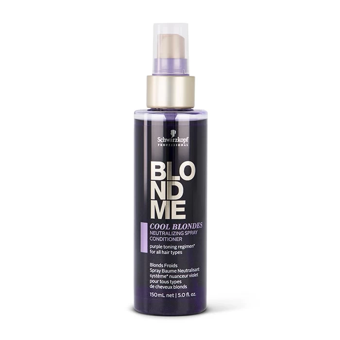 Schwarzkopf BLONDME Cool Blondes Neutralizing Spray Conditioner 150ml 1 Schwarzkopf BLONDME Cool Blondes Neutralizing Spray Conditioner 150ml